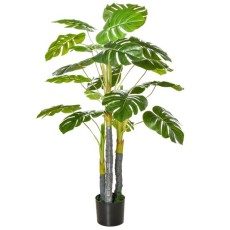 Planta artificiala, monstera cu ghiveci, verde, 120 cm
