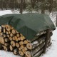 Prelata impermeabila cu inele, 3.9x4.9 m, PE, 65 g/mp, 20 mp