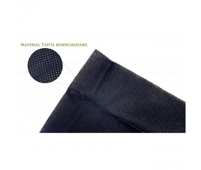 Folie antiburuieni, textila, neagra, 50 g/m2, 0.9x10 m Folie antiburuieni, textila, neagra, 50 g/m2, 0.9x10 m