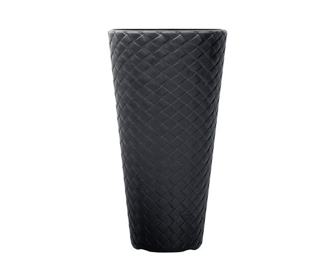 Ghiveci decorativ de flori, Prosperplast, Matuba Slim, rotund, inalt, 55 cm, antracit Ghiveci decorativ de flori, Prosperplast, Matuba Slim, rotund, inalt, 55 cm, antracit