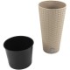 Ghiveci decorativ de flori, Prosperplast, Rato, imitatie ratan, rotund, inalt, cafeniu, 25x47.6 cm Ghiveci decorativ de flori, Prosperplast, Rato, imitatie ratan, rotund, inalt, cafeniu, 25x47.6 cm