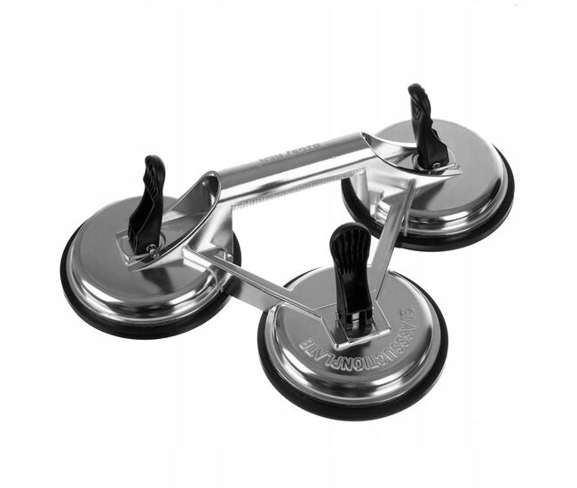Ventuza pentru transport si montat parbrize, geamuri, placi marmura, granit, Bigstren, 3 brate, max 150 kg, 120 mm Ventuza pentru transport si montat parbrize, geamuri, placi marmura, granit, Bigstren, 3 brate, max 150 kg, 120 mm