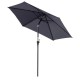 Umbrela gradina/terasa, stalp aluminiu, cu inclinatie, manivela, gri inchis, 270 cm Umbrela gradina/terasa, stalp aluminiu, cu inclinatie, manivela, gri inchis, 270 cm