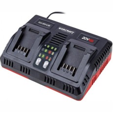 Incarcator dublu pentru acumulator, rapid, 2x20V, Worcraft
