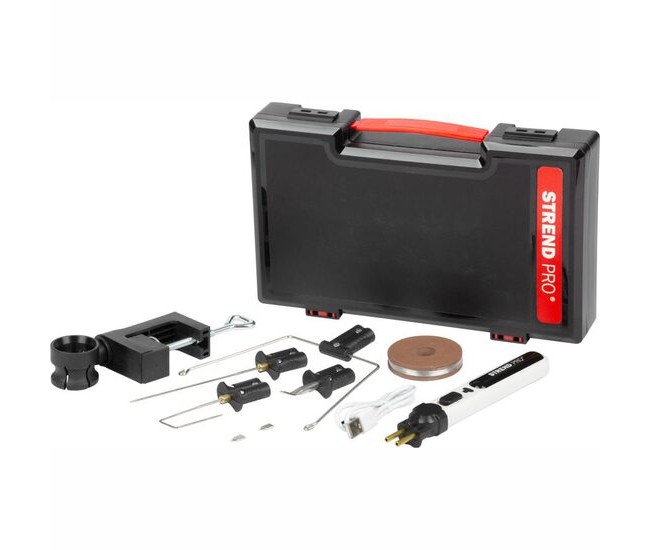 Aparat electric pentru taiat polistiren, cu accesorii si geanta, incarcare USB, 2000 mAh Aparat electric pentru taiat polistiren, cu accesorii si geanta, incarcare USB, 2000 mAh