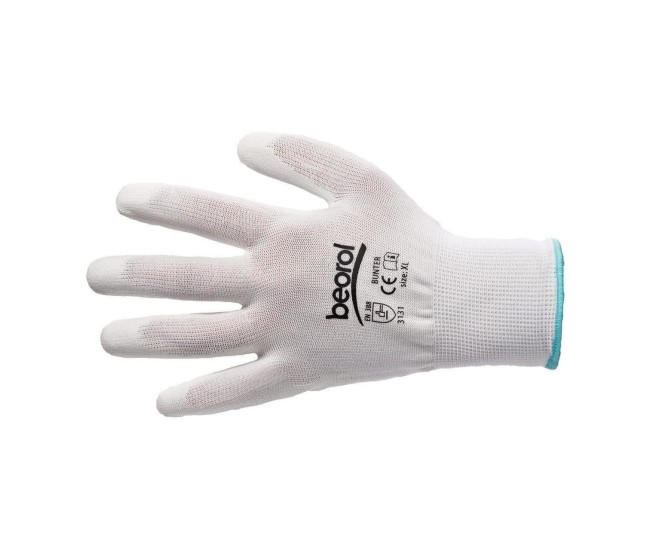 Manusi pentru lucru din poliuretan, BUNTER alb-L, BEOROL Manusi pentru lucru din poliuretan, BUNTER alb-L, BEOROL