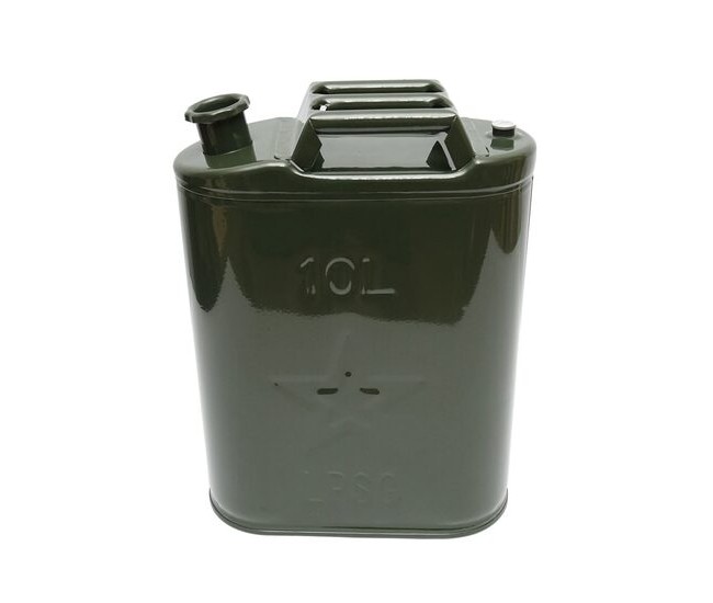 Canistra metalica, 10 L, cu dop insurubabil