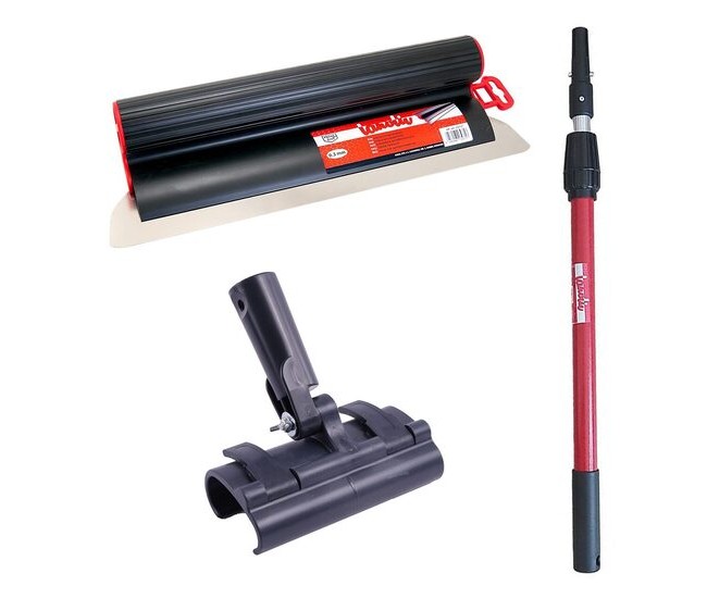 Set gletiera profesionala, inox, 80 cm x 0.3 mm, adaptor, maner prelungitor 0.73-1.2 m, Lanoliv Set gletiera profesionala, inox, 80 cm x 0.3 mm, adaptor, maner prelungitor 0.73-1.2 m, Lanoliv