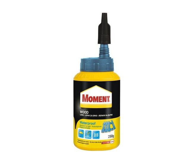 Adeziv pentru lemn, D3, 250 g, Moment Wood Waterproof Adeziv pentru lemn, D3, 250 g, Moment Wood Waterproof