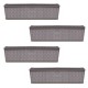 Set 4 jardiniere decorative, cafeniu, 68.5x17.3x15 cm, Ratolla Case P 