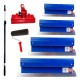 Set 4 gletiere profesionale, inox, 25, 40, 60, 80 cm, suport, maner prelungitor 1.2-2.2 m, rola gletuit, Ergolite Set 4 gletiere profesionale, inox, 25, 40, 60, 80 cm, suport, maner prelungitor 1.2-2.2 m, rola gletuit, Ergolite