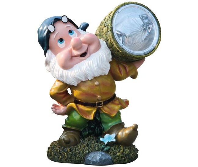 Decoratiune gradina, ceramica, lampa solara, pitic cu cos, 4xLED, 20x15x25 cm, Strend Pro Decoratiune gradina, ceramica, lampa solara, pitic cu cos, 4xLED, 20x15x25 cm, Strend Pro