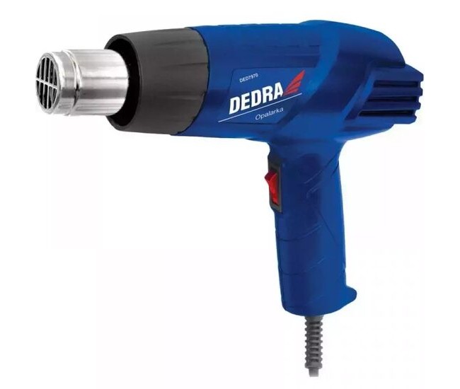 Pistol cu aer cald, 1000-2000 W, 2 moduri, Dedra Pistol cu aer cald, 1000-2000 W, 2 moduri, Dedra