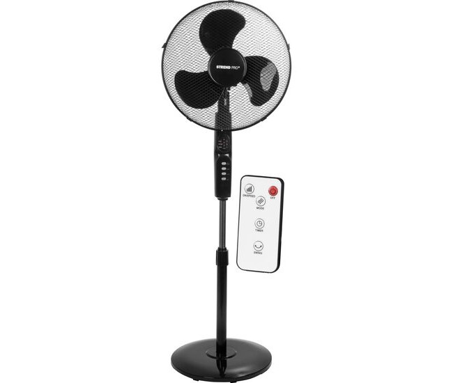 Ventilator cu picior pentru podea, 45 W, 3 viteze, telecomanda, inaltime reglabila, 100-125 cm, diametru 40 cm, Strend Pro Ventilator cu picior pentru podea, 45 W, 3 viteze, telecomanda, inaltime reglabila, 100-125 cm, diametru 40 cm, Strend Pro