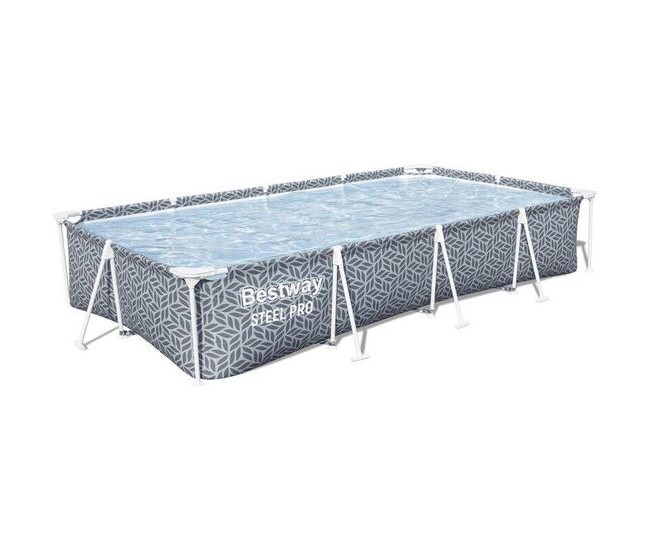 Piscina structura metalica, dreptunghiulara, gri, 366x201x66 cm, Bestway Power Steel Piscina structura metalica, dreptunghiulara, gri, 366x201x66 cm, Bestway Power Steel