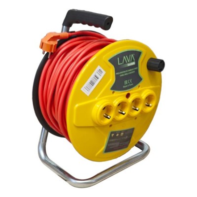 Prelungitor electric pe tambur, 3x2.5 mm², IP20, 40 m, 4 prize
