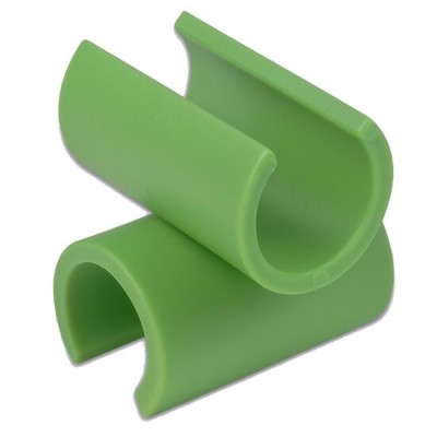 Conector plastic tip T pentru araci de 16 mm, set 12 buc, verde