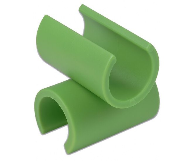 Conector plastic tip T pentru araci de 16 mm, set 12 buc, verde