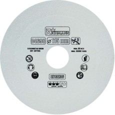 Disc diamantat pentru sticla, taiere uscata, 115x22.23 mm, Richmann