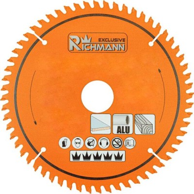 Disc circular vidia Multimaterial pentru aluminiu, lemn, 60 dinti, 165x20 mm, Richmann Exclusive