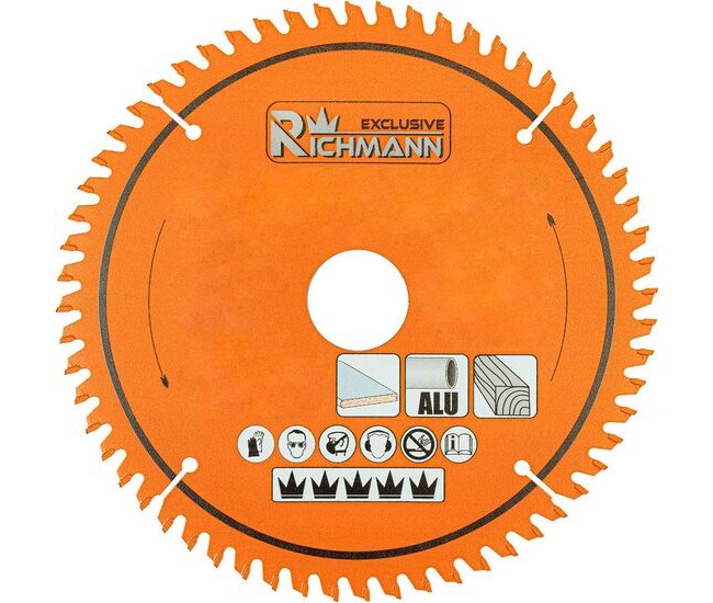 Disc circular vidia Multimaterial pentru aluminiu, lemn, 60 dinti, 165x20 mm, Richmann Exclusive Disc circular vidia Multimaterial pentru aluminiu, lemn, 60 dinti, 165x20 mm, Richmann Exclusive