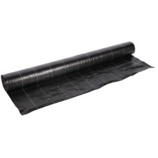 Folie antiburuieni, polietilena, tesuta, neagra, 100 g/m2, 1.5x100 m, Micul Fermier