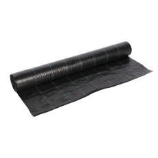 Folie antiburuieni, polietilena, tesuta, neagra, 100 g/m2, 1.2x100 m, Micul Fermier