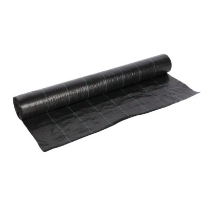 Folie antiburuieni, polietilena, tesuta, neagra, 100 g/m2, 1.2x100 m, Micul Fermier