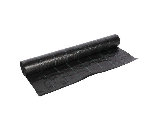 Folie antiburuieni, polietilena, tesuta, neagra, 100 g/m2, 1.2x100 m, Micul Fermier