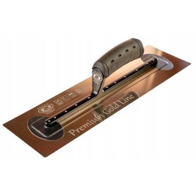 Gletiera inox, intarita, Olejnik, maner piele, 0.4 mm, 12x35.6 cm