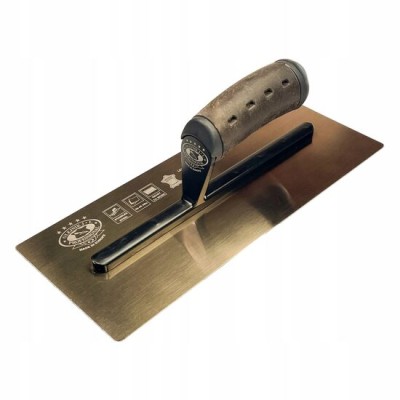 Gletiera inox, Olejnik, 12x40.6 cm, 0.65 mm, maner piele
