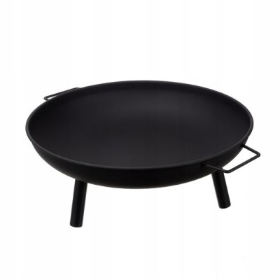 Vatra de foc, pentru gradina, metal, negru, 58x23 cm, Kaminer