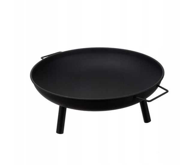 Vatra de foc, pentru gradina, metal, negru, 58x23 cm, Kaminer Vatra de foc, pentru gradina, metal, negru, 58x23 cm, Kaminer