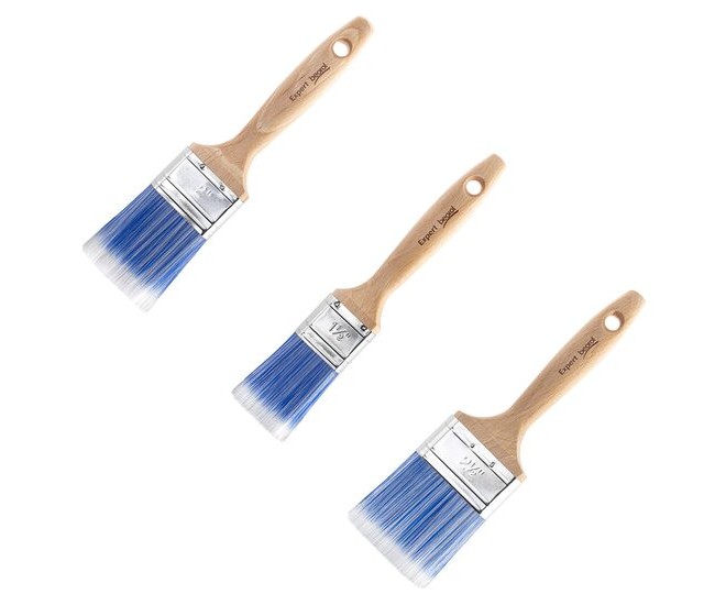 Set 3 pensule pentru vopsele acrilice, latex, 38, 50, 63 mm, Beorol Expert