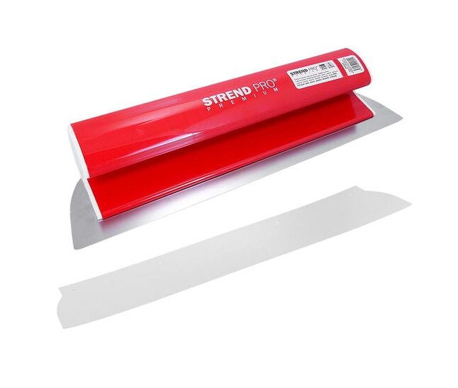 Set gletiera profesionala, inox, 60 cm x 0.3 mm, cu lama de rezerva 60 cm x 0.5 mm, Strend Pro