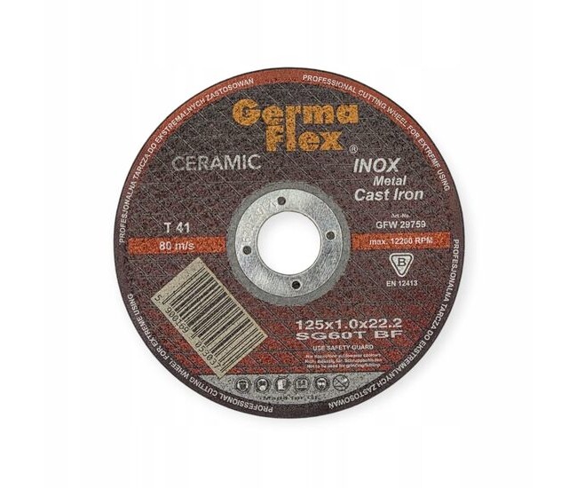 Disc debitat inox, ceramic, 125x1 mm, Germa Flex Disc debitat inox, ceramic, 125x1 mm, Germa Flex