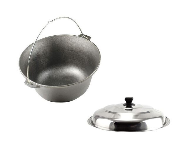 Set ceaun fonta cu capac inox, 10.8 L, Premium