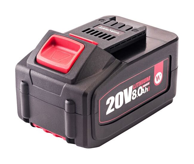 Acumulator pentru sculele WORCRAFT, 20 V, 8 Ah Li-ion, cu incarcare rapida Acumulator pentru sculele WORCRAFT, 20 V, 8 Ah Li-ion, cu incarcare rapida