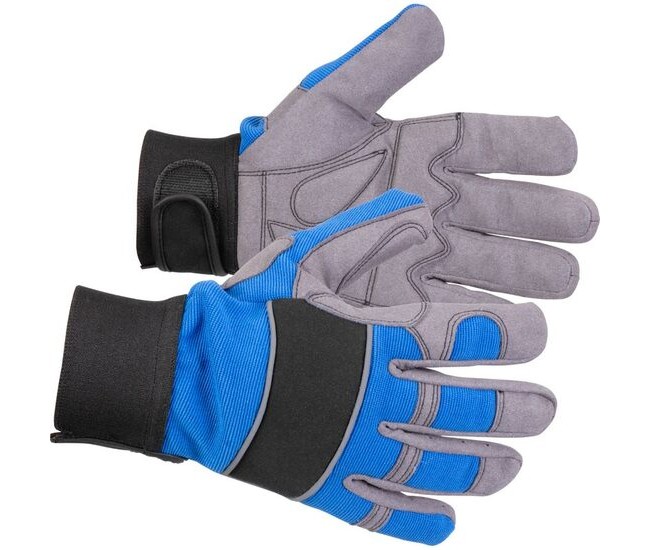 Manusi piele sintetica, spandex, intarite, marimea 09/L, Strend Pro Varo