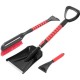 Set deszapezire masina, cu perie, razuitor si lopata cu maner telescopic, Strend Pro