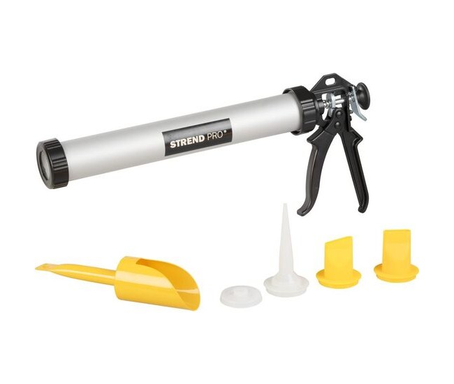Pistol, presa, cartus silicon, tub, 600 ml, cu set accesorii, 5 piese, Strend Pro Pistol, presa, cartus silicon, tub, 600 ml, cu set accesorii, 5 piese, Strend Pro
