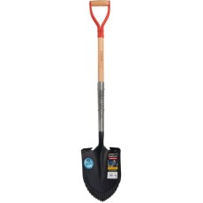 Harlet, cazma, ascutit, cu margini zimtate, coada lemn, 22x30x115 cm, Strend Pro Premium RedShark