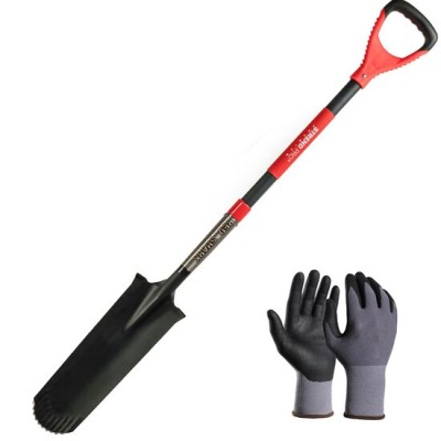 Set harlet, cazma, ingust, varf zimtat, maner fibra sticla, 128 cm, cu manusi, RedShark