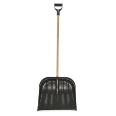 Lopata pentru zapada cu coada de lemn, protectie metalica, 45x39 cm Lopata pentru zapada cu coada de lemn, protectie metalica, 45x39 cm