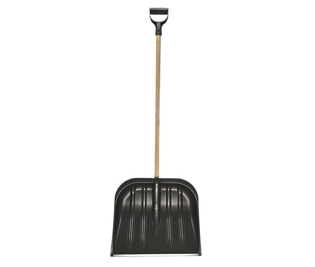 Lopata pentru zapada cu coada de lemn, protectie metalica, 45x39 cm Lopata pentru zapada cu coada de lemn, protectie metalica, 45x39 cm