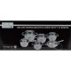 Set oale cu capac, inox, 12 piese, Perfect Home De Luxe Set oale cu capac, inox, 12 piese, Perfect Home De Luxe