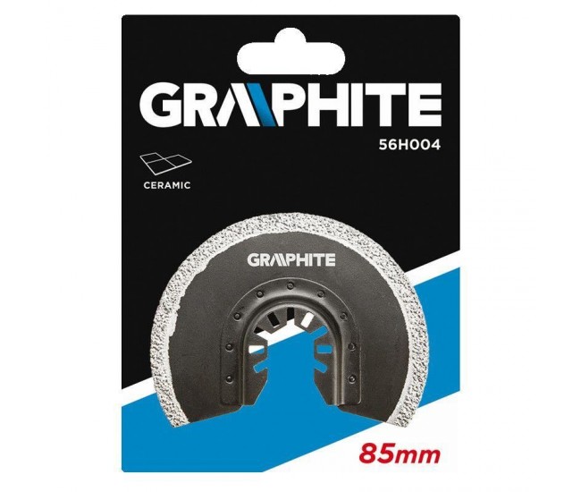 Panza/lama fierastrau, pentru multifunctional, cu carbura tungsten diamantata, pentru ceramica, 85 mm, Graphite Panza/lama fierastrau, pentru multifunctional, cu carbura tungsten diamantata, pentru ceramica, 85 mm, Graphite