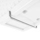 Jardiniera decorativa, Prosperplast, imitatie ratan, suport, alba, 49.2x17.2x17.4 cm Jardiniera decorativa, Prosperplast, imitatie ratan, suport, alba, 49.2x17.2x17.4 cm