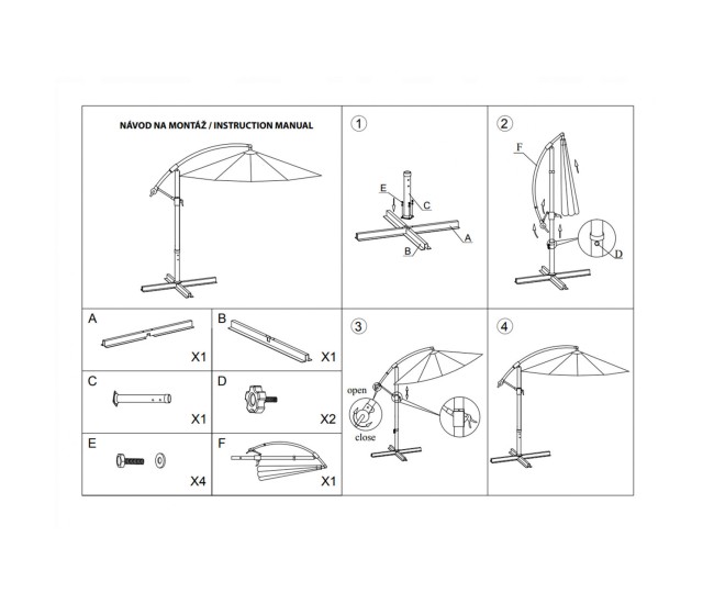 Umbrela gradina/terasa, articulatie tip banana, bej, 300 cm, Demi Umbrela gradina/terasa, articulatie tip banana, bej, 300 cm, Demi