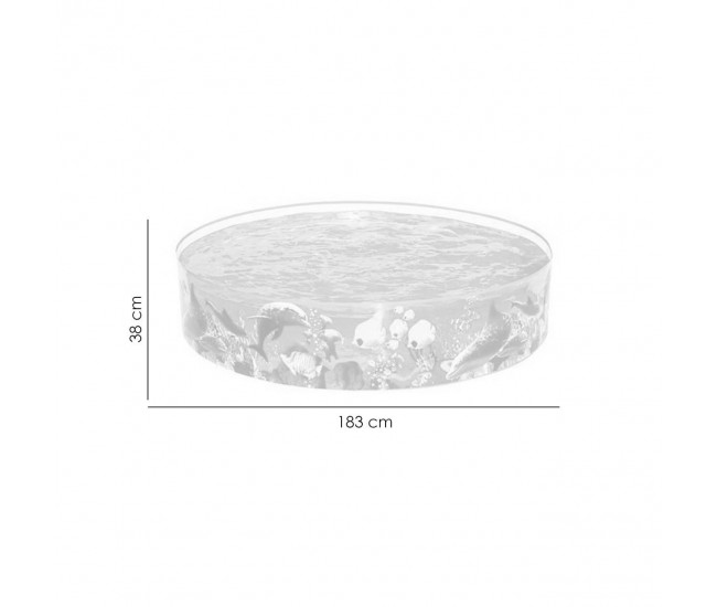 Piscina PVC pentru copii, rotunda, transparenta, 183x38 cm, Bestway Odyssey Piscina PVC pentru copii, rotunda, transparenta, 183x38 cm, Bestway Odyssey